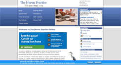 Desktop Screenshot of heronpractice.co.uk