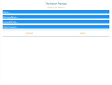 Tablet Screenshot of heronpractice.co.uk